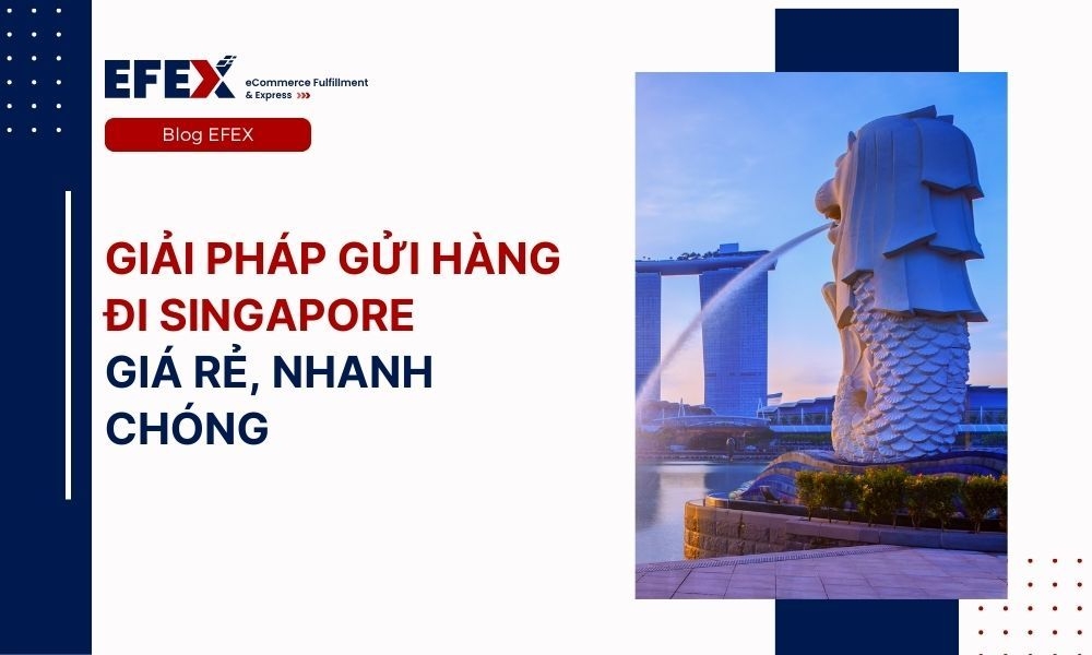 Giải pháp gửi hàng đi Singapore giá rẻ, nhanh chóng