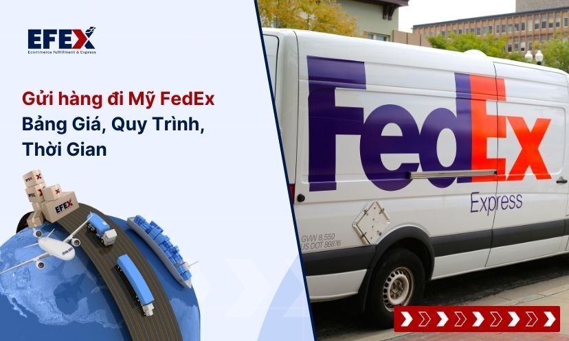 Dịch Vụ Gửi hàng đi Mỹ FedEx: Bảng Giá, Quy Trình, Thời Gian