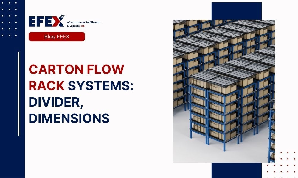 Carton Flow Rack Systems: Divider, Dimensions